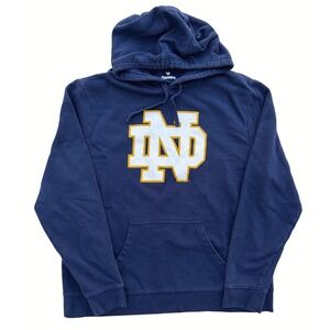 Fanatics Notre Dame Fighting Irish Hoodie Mens XL Navy Blue Pullover Sweatshirt